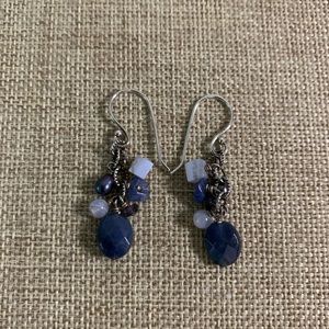 Silpada Retired Sterling Silver and Bead Earrings